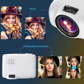 img 2 attached to ViliNice Mini Projector, 720P Native Resolution, 6500 Lumens Portable Video Projector, Full HD Home Movie Display with 1080P Support, Compatible with TV Stick, PS4, HDMI, USB, VGA