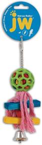 img 1 attached to 🐦 Fun and Engaging JW Pet Company HOL-ee Roller Pom Pom Bird Toy: Keep your Feathered Friend Entertained!