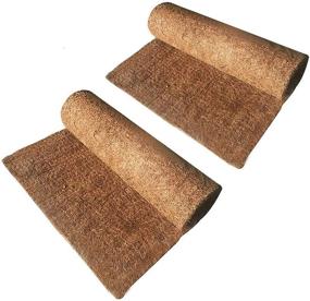 img 4 attached to 🐢 Hamiledyi Natural Coconut Fiber Reptile Carpet Mat for Pet Terrarium Liner - Ideal Reptile Supplies for Lizard, Snake, Chameleon, and Turtle Bedding - Also Suitable as Bunny Rabbit Mat (2 Sheets)