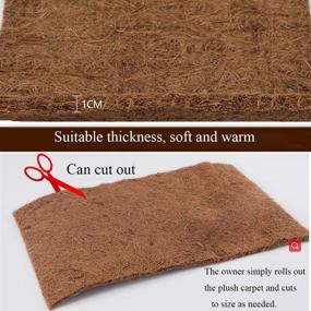 img 1 attached to 🐢 Hamiledyi Natural Coconut Fiber Reptile Carpet Mat for Pet Terrarium Liner - Ideal Reptile Supplies for Lizard, Snake, Chameleon, and Turtle Bedding - Also Suitable as Bunny Rabbit Mat (2 Sheets)