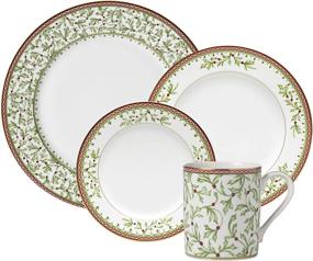 img 3 attached to 🎄 Exquisite Mikasa Holiday Traditions Dinnerware Piece: Elevate Your Festive Table setting!