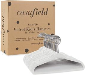 img 1 attached to Casafield 50 Velvet Baby Hangers Storage & Organization
