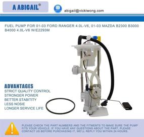 img 3 attached to 🚀 High-Performance Fuel Pump E2293M for 2001-2003 Ford Ranger and Mazda B-Series 4.0L-V6 Engines