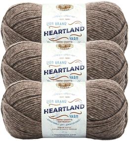 img 1 attached to 🧶 Пряжа Lion Brand Heartland Mammoth Cave - 3 упаковки для красивых проектов вязания/вязания крючком