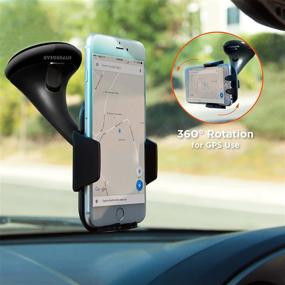 img 1 attached to 🚗 HyperGear Universal Car Windshield Phone Mount for Hands-Free Phone Calls & GPS Use - Compatible with iPhone 12/12 Pro/12 Pro Max/11 Pro, Galaxy S21/S20/S10/S9, Note20 5G/10/9, and More