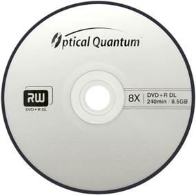 img 1 attached to 📀 High-Performance Optical Quantum OQDPRDL08LT 8X 8.5 GB DVD+R DL Double Layer Recordable Blank Media - 50-Disc Spindle: Featuring Logo Top for Added Branding