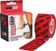 rocktape hookgrip 2-дюймовая кинезиологическая лента для защиты пальца при поднятии гирь - 32 предварительно порезанные полоски. логотип