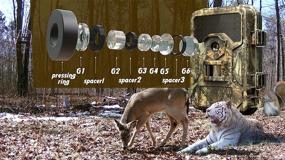 img 3 attached to Liplasting 2021 Trail Camera: 16MP, 1080P, 100ft Trigger Range, Waterproof, Infrared Night Vision, Motion Activated Wildlife Game Camera