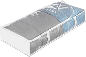 img 1 attached to Maximize Storage Space 📦 with Whitmor Zippered Underbed Bag, Jumbo