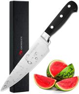 🔪 ghosdlich 6 inch pro chef knife - german stainless steel 5cr15mov (hrc58), full tang, ultra-sharp classic cooks knife with ergonomic handle for home kitchen and restaurant logo