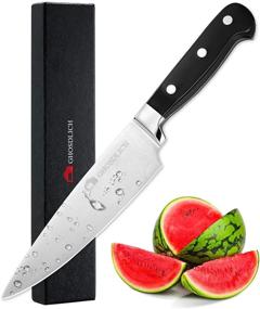 img 4 attached to 🔪 Ghosdlich 6 inch Pro Chef Knife - German Stainless Steel 5Cr15Mov (HRC58), Full Tang, Ultra-sharp Classic Cooks Knife with Ergonomic Handle for Home Kitchen and Restaurant