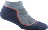 darn tough women's no show lightweight hike trek sock with cushioning (style 1986) логотип