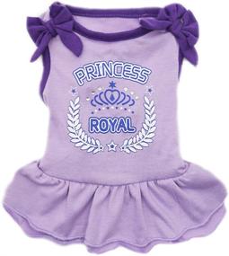 img 4 attached to 👗 KYEESE Dog Princess Dress with Girl Bowtie - Doggie Sundress for Small and Medium Dogs suitable for Beach Wear