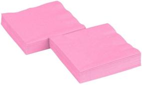 img 1 attached to 🍽️ Premium amscan 2-Ply New Pink Luncheon Napkins for Party Tableware - Pack of 50, 6.7 x 6.7 Inches