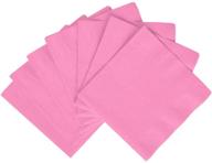 🍽️ premium amscan 2-ply new pink luncheon napkins for party tableware - pack of 50, 6.7 x 6.7 inches logo