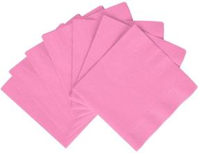 img 2 attached to 🍽️ Premium amscan 2-Ply New Pink Luncheon Napkins for Party Tableware - Pack of 50, 6.7 x 6.7 Inches