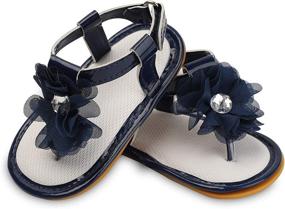 img 2 attached to 👶 Rubber T Strap Infant Sandals for Toddler Boys at Sandals