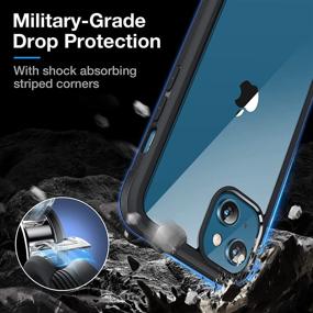 img 3 attached to 📱 Miracase iPhone 13 Case 6.1 inch 2021: Non-Yellowing, Military Grade Drop Protection, Slim Fit & Shockproof - Black