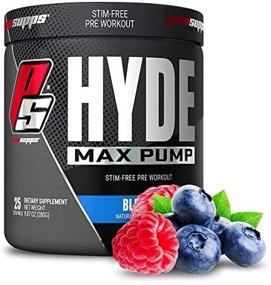 img 3 attached to 💪 ProSupps Hyde Max Pump Pre Workout - Enhanced Nitric Oxide Supplement for Pump and Endurance - Stimulant Free Pre Workout for Men and Women, Promoting Blood Flow and Muscle Strength (Blue Razz, 25 Servings)