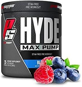 img 4 attached to 💪 ProSupps Hyde Max Pump Pre Workout - Enhanced Nitric Oxide Supplement for Pump and Endurance - Stimulant Free Pre Workout for Men and Women, Promoting Blood Flow and Muscle Strength (Blue Razz, 25 Servings)