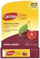 🍒 carmex cherry lip balm stick - spf 15 - pack of 2 logo