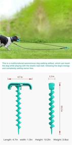 img 2 attached to Durable and Safe Outdoor Dog Toys: Heavy-Duty Chew-Resistant Cable and 🐶 Stake for Large Breed Aggressive Chewers, Perfect for Camping and Yard Play