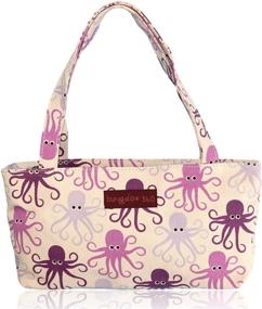 img 4 attached to 👜 Stylish Bungalow360 Vegan Cotton Canvas Purse: Women's Handbags, Wallets & Top-Handle Bags