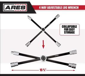 img 1 attached to 🔧 Полный рычаг: ARES 70092-4-способный скользящий гаечный ключ для удобного хранения и высокой производительности