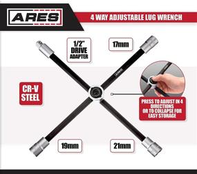 img 3 attached to 🔧 Полный рычаг: ARES 70092-4-способный скользящий гаечный ключ для удобного хранения и высокой производительности