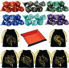 img 4 attached to 🎲 Polyhedral Rolling Drawstring for Dungeons & Dragons