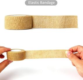 img 2 attached to 24-Pack Sansheng Self Adhesive Bandage: Elastic Cohesive Wrap for Wrist, Ankle, Hand and More