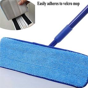 img 2 attached to 🧹 Haoun Laminate Hardwood Floor Mop Replacement Microfiber Cleaning Pads - Pack of 10, Washable & Highly Efficient for Optimal Cleaning Results