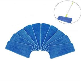 img 3 attached to 🧹 Haoun Laminate Hardwood Floor Mop Replacement Microfiber Cleaning Pads - Pack of 10, Washable & Highly Efficient for Optimal Cleaning Results