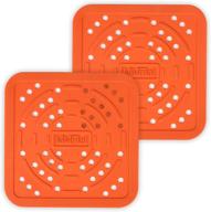 🍟 mmmat reusable air fryer liners - 8.5 inch/7.5 inch square, premium german silicone air fryer mats, non-stick basket accessories - pack of 2 logo