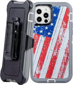 img 4 attached to 🐢 WallSkiN Turtle Series Shockproof Case for iPhone 12 Pro/12 (6.1”), Military Grade Protective Cover with Heavy Duty Bumper Protection, Rugged Drop Proof Design, Kickstand & Holster - Freedom+