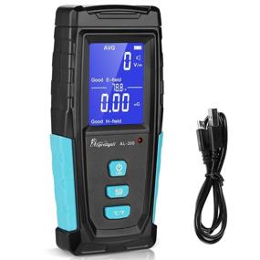 img 4 attached to Allprettyall EMF Meter: Rechargeable Electromagnetic Radiation Detector for Ghost Testing, Magnetic Field & Electric Field Radiation, Ambient Temperature, with Sound-Light Alarm, Max/Average Value Lock