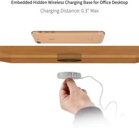 img 3 attached to 💡 HEHEDA DIY Embedded Hidden Wireless Charger: Fast QI Charging Station for iPhone12/11/11Pro (Desktop Thickness < 0.3 inches)
