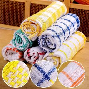 img 2 attached to Patelai 12-Piece Kitchen Dish Cloths: Absorbent, Washable Cleaning Cloths for Dishes and Glass