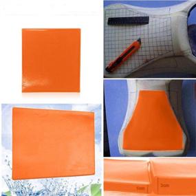 img 2 attached to 🛵 LisylineAuto Motorcycle Seat Gel Pad: Reduce Fatigue with Shock Absorption Mats - Soft & Comfortable Cooling Cushion for DIY Saddle - Orange (25 x 25 x 2cm)