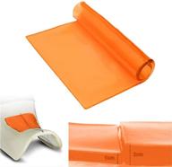 🛵 lisylineauto motorcycle seat gel pad: reduce fatigue with shock absorption mats - soft & comfortable cooling cushion for diy saddle - orange (25 x 25 x 2cm) logo