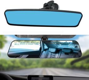 img 2 attached to Adjustable Rear View Mirror for Car Seat Child Safety - Universal Fit for Cars, Trucks, SUVs (Blue)