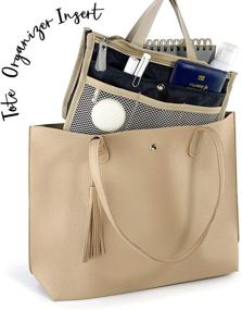 img 1 attached to Stylish Chevron Hoxis Insert Organizer Pockets for Women's Accessories and Handbags