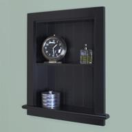 🏺 black beadboard back recessed aiden wall niche - 14x18 inches by fox hollow furnishings logo