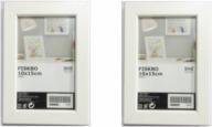 🖼️ ikea fiskbo photo frames, white, 4x6 inch (set of 2 frames) логотип