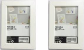 4x6 Inch White Picture Frames, 4pcs Plastic Frame Set For Wall