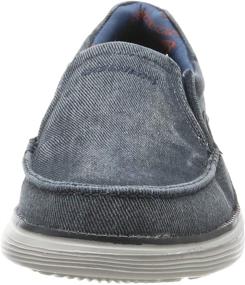 img 3 attached to Skechers Status Mosent Canvas Oxford Men's Shoes for Loafers & Slip-Ons