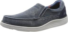 img 4 attached to Skechers Status Mosent Canvas Oxford Men's Shoes for Loafers & Slip-Ons