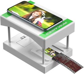 img 4 attached to 📸 Райбозен Мобильный сканер для фильмов и слайдов - Преобразует 35-мм слайды и негативы в цифровые фотографии JPEG с помощью камеры смартфона, освещение светодиодным фонариком, складной дизайн.