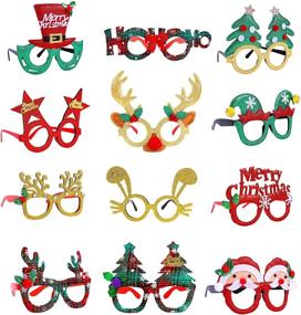 img 4 attached to Ruisita Christmas Creative Eyeglasses Assorted