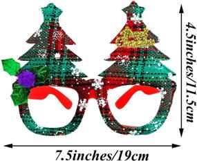 img 3 attached to Ruisita Christmas Creative Eyeglasses Assorted